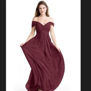 Azazie Kaitlynn dress in Cabernet